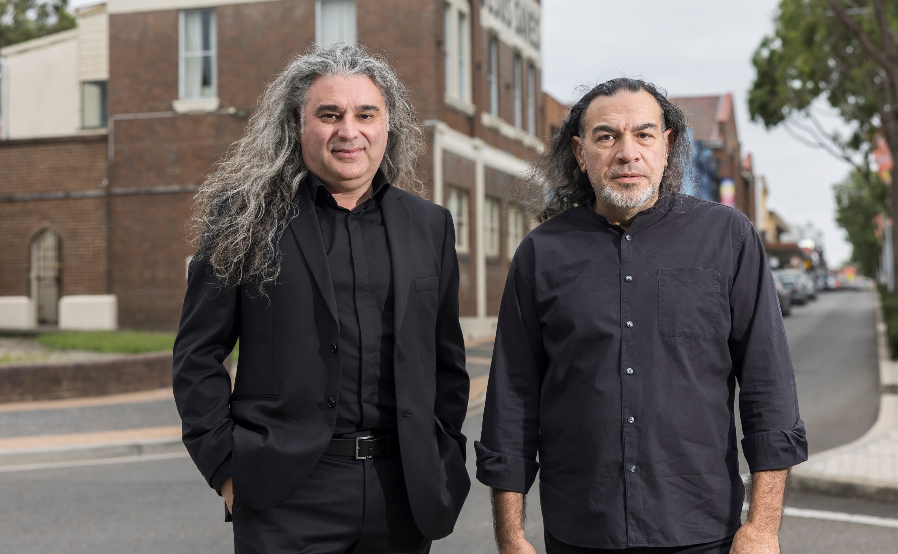 Curator Michael Dagostino and artist Khaled Sabsabi.