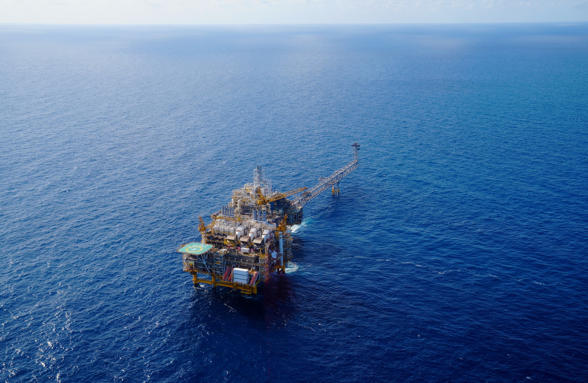 A facility in the ocean.