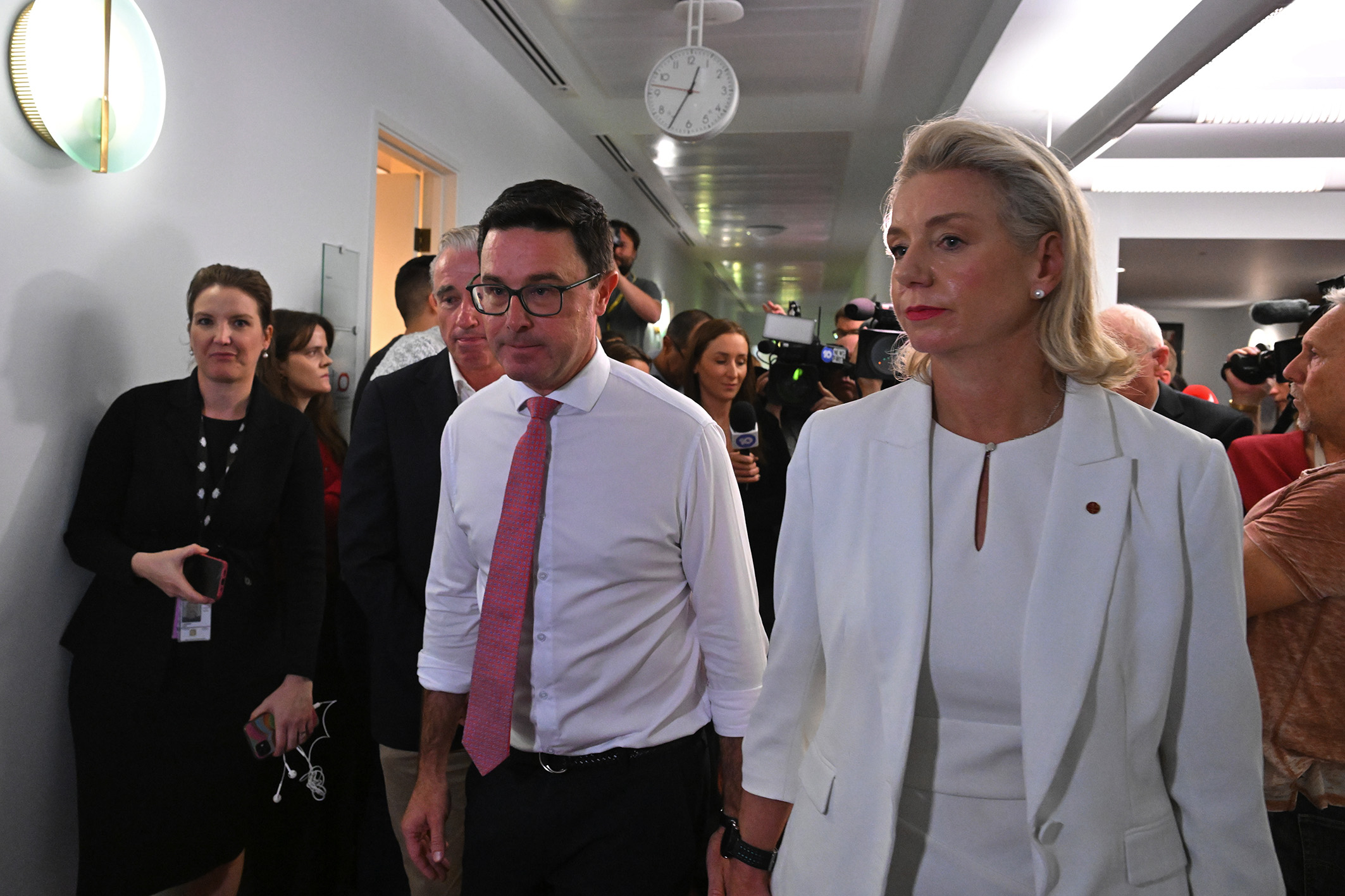 Nationals leader David Littleproud and Nationals Senate leader Bridget McKenzie.