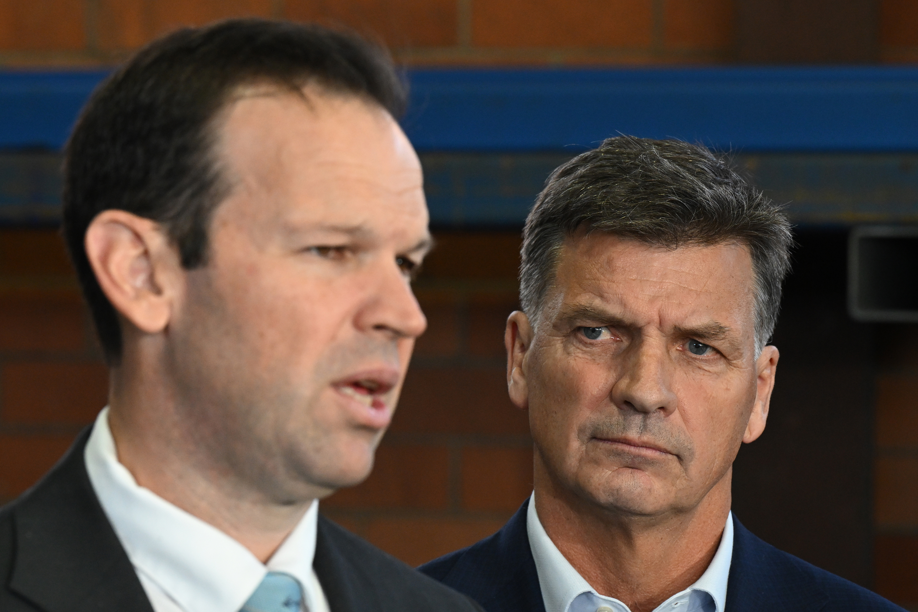 Opposition Leader Angus Taylor and Nationals leader Matt Canavan.