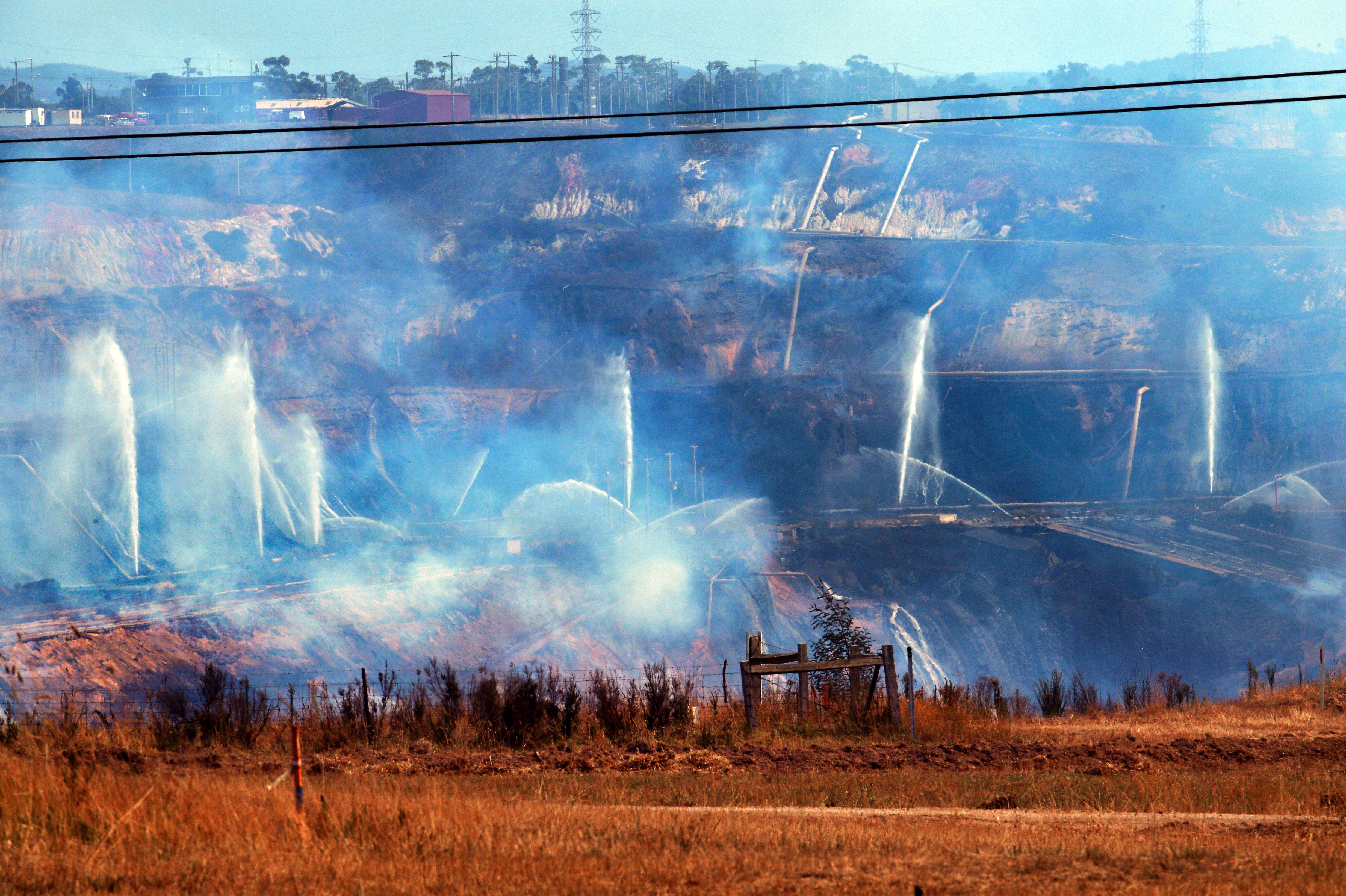 The 2014 fire at Hazelwood Mine.