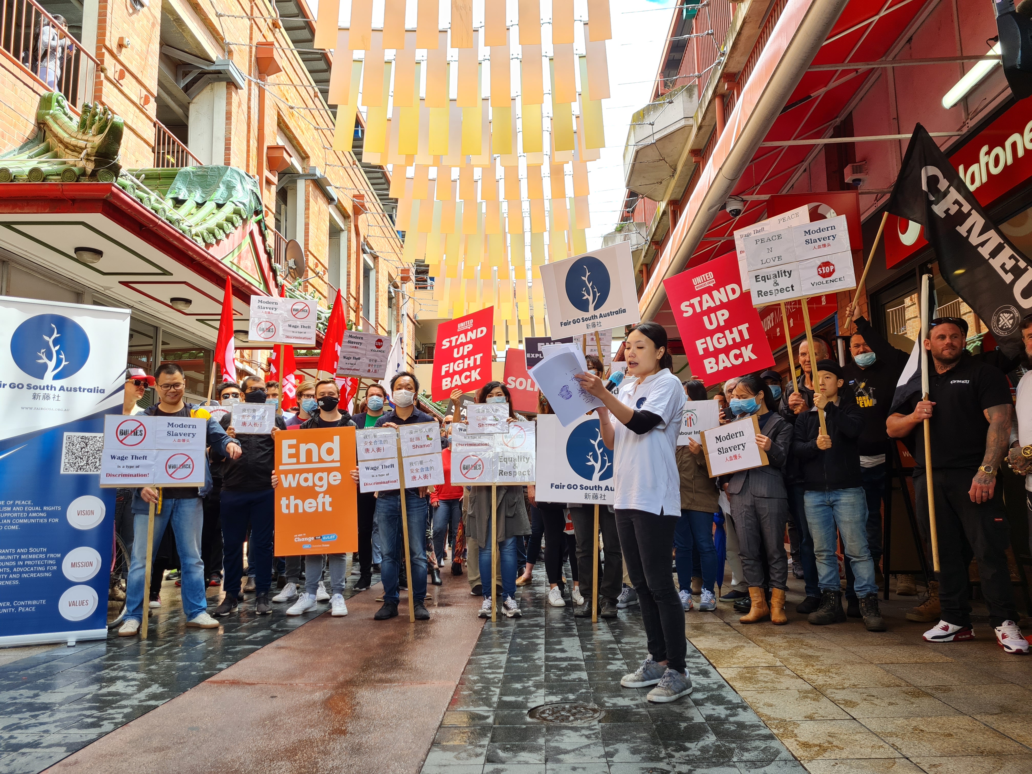 Wages war in Adelaide’s Chinatown