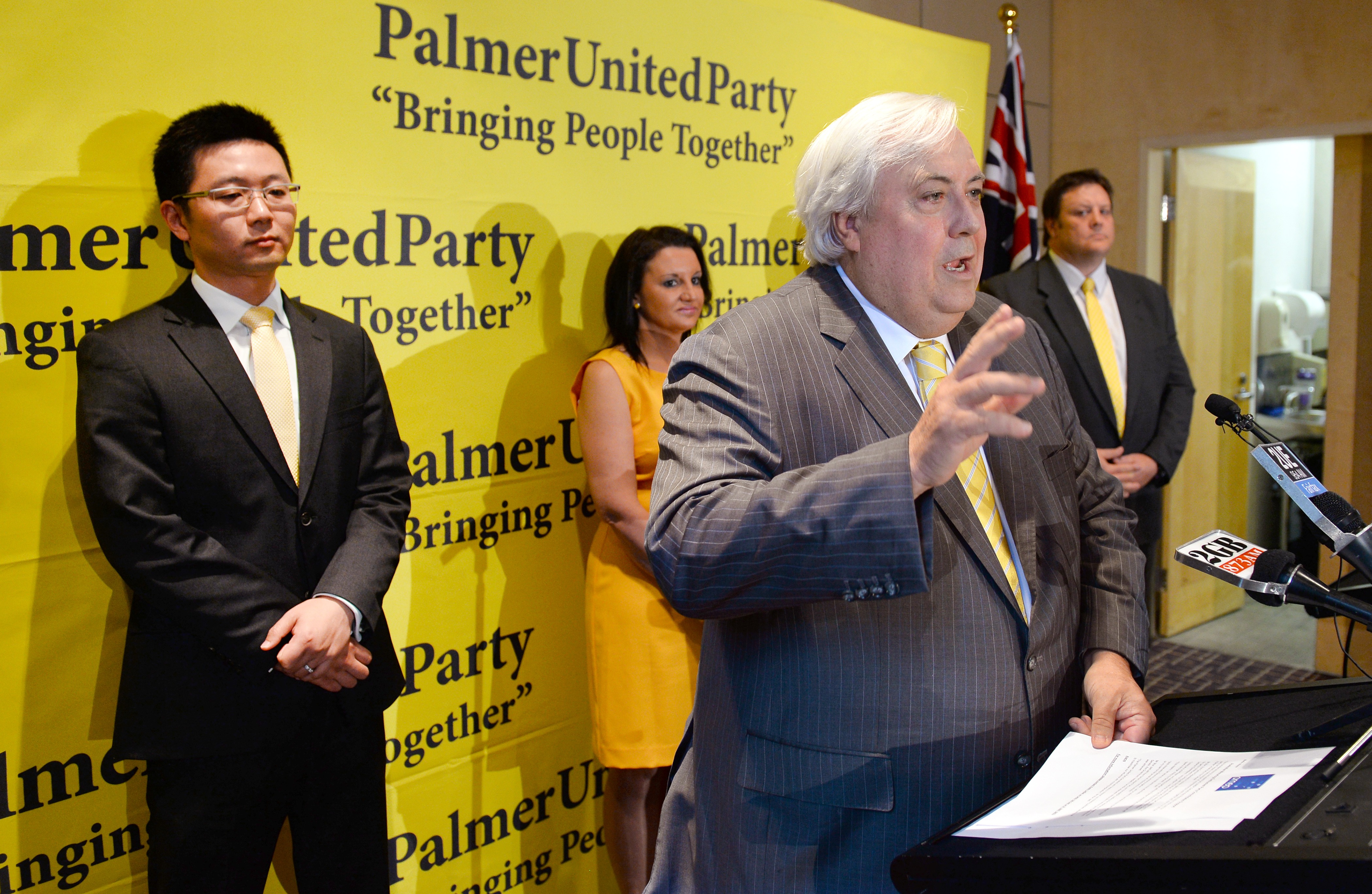Nationals urge tougher tactics as Clive Palmer plays centre