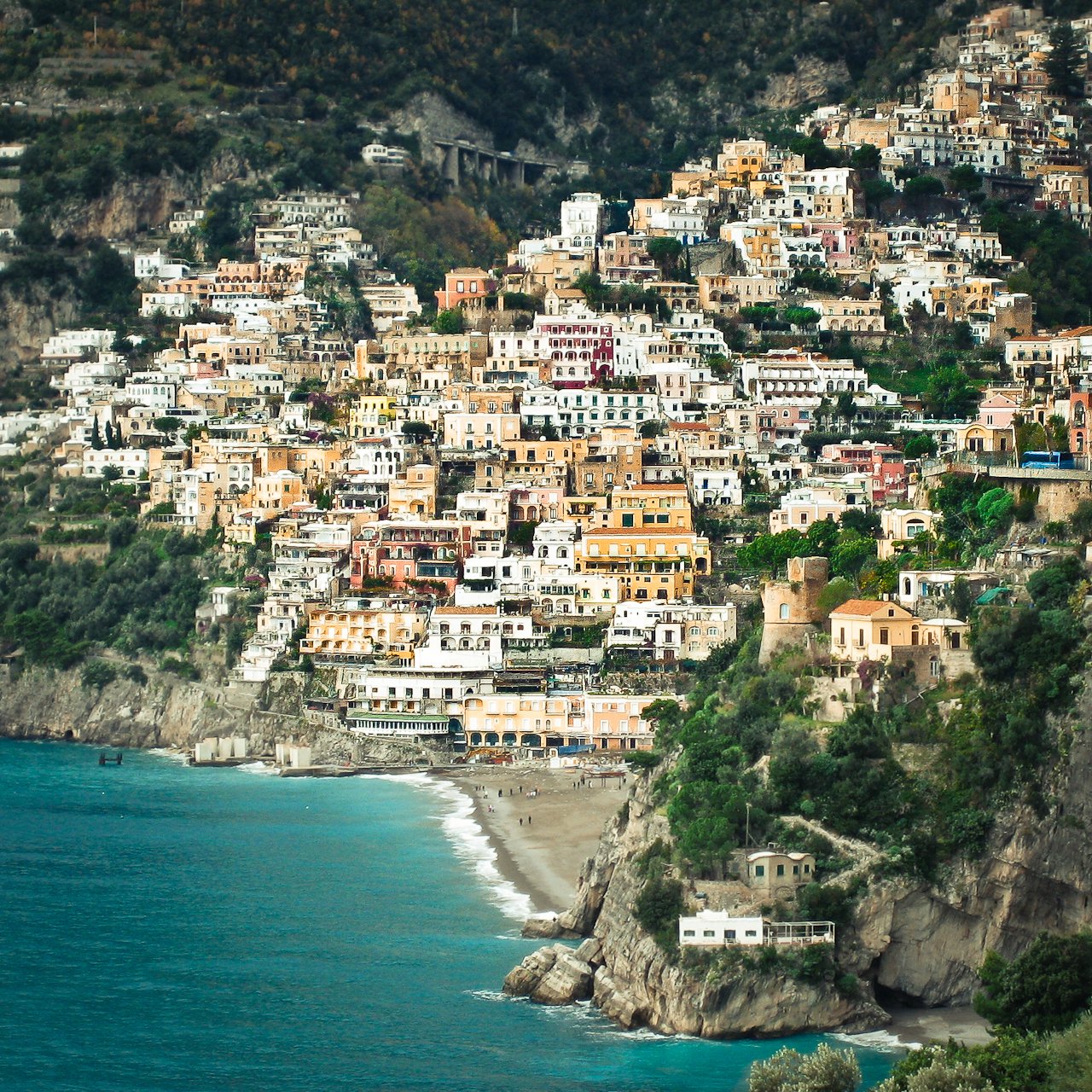 Positano, on Italy’s Almalfi Coast