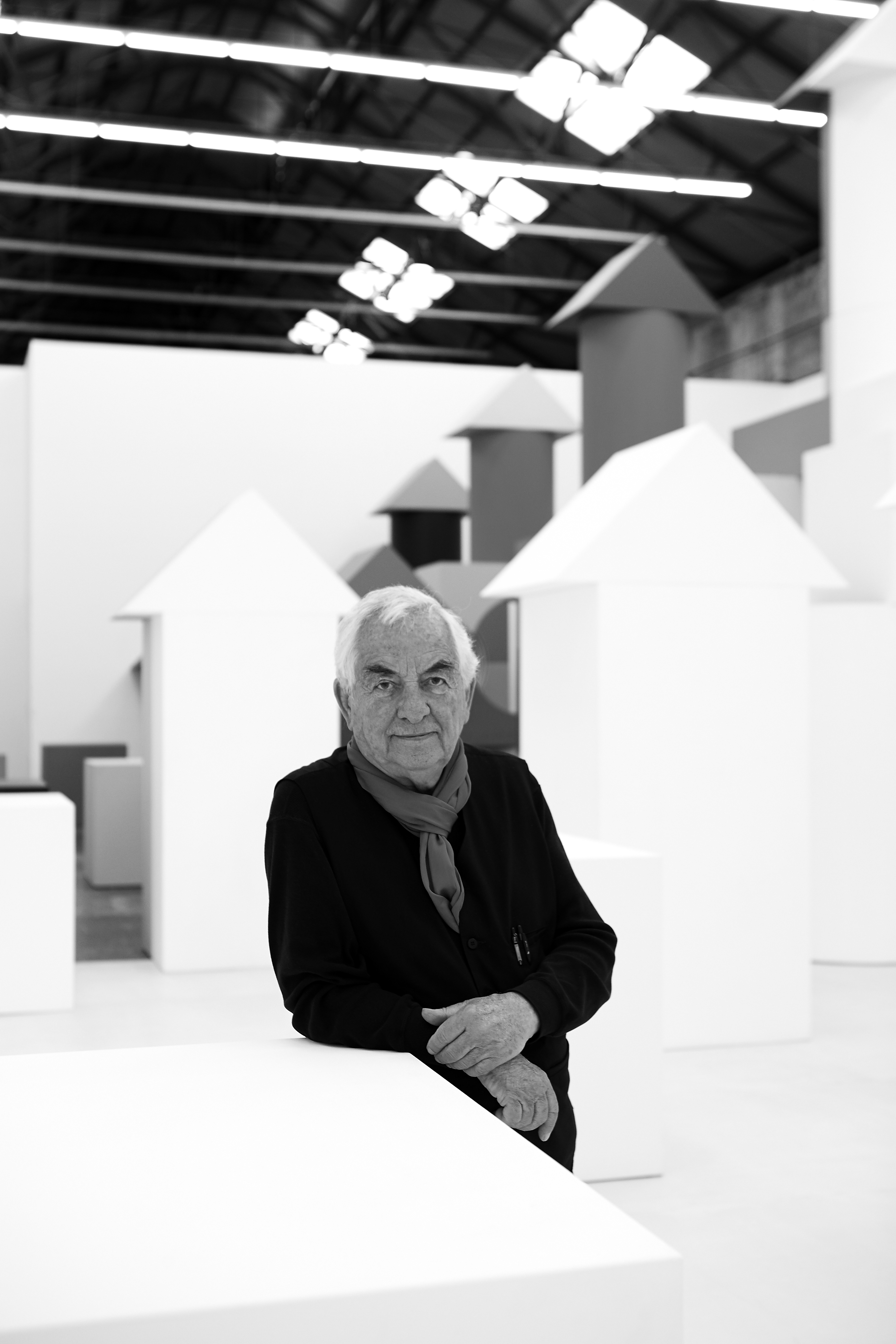 French conceptual artist Daniel Buren