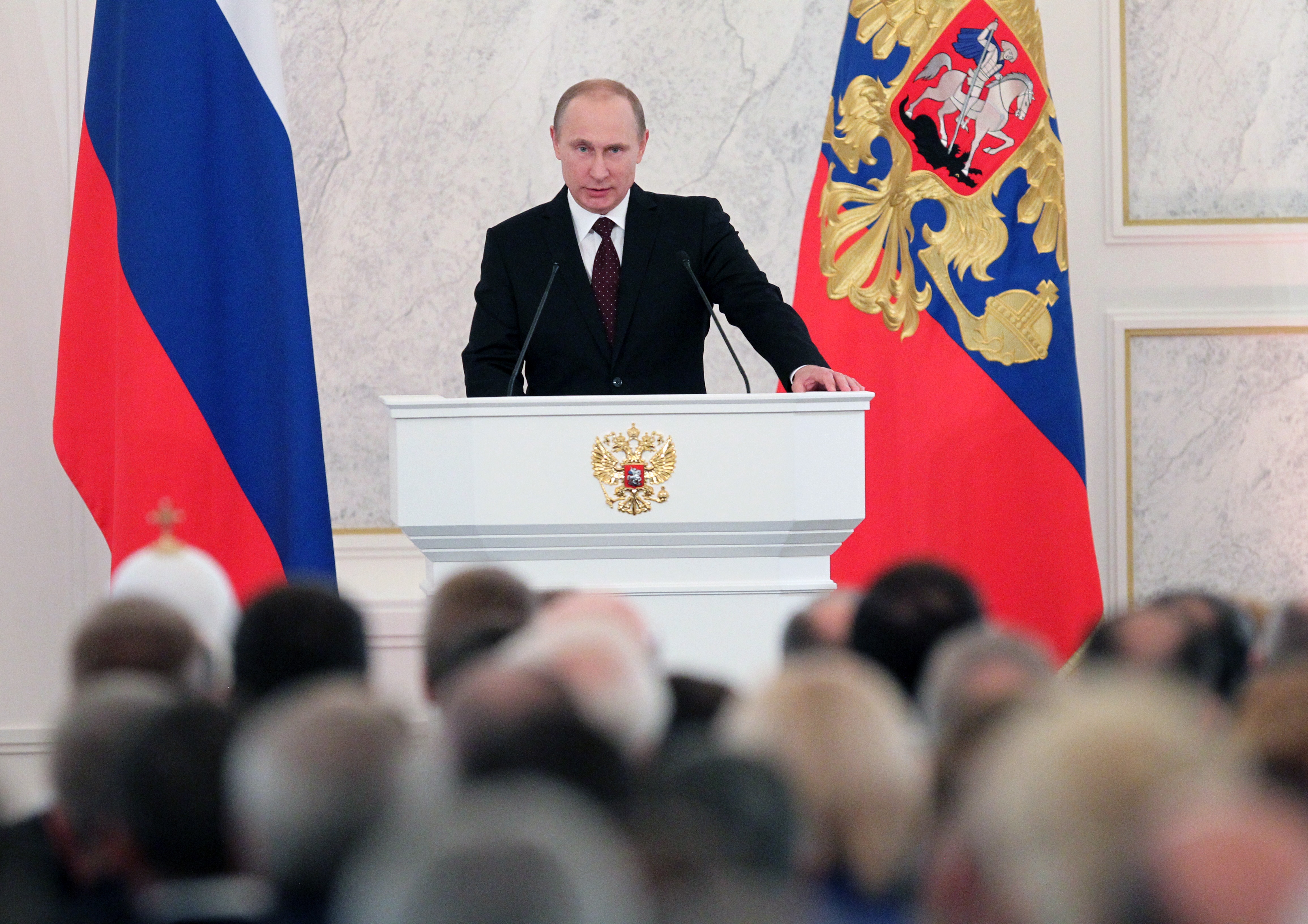 Crimea ‘in Russia’s heart, not its sights’, says Putin