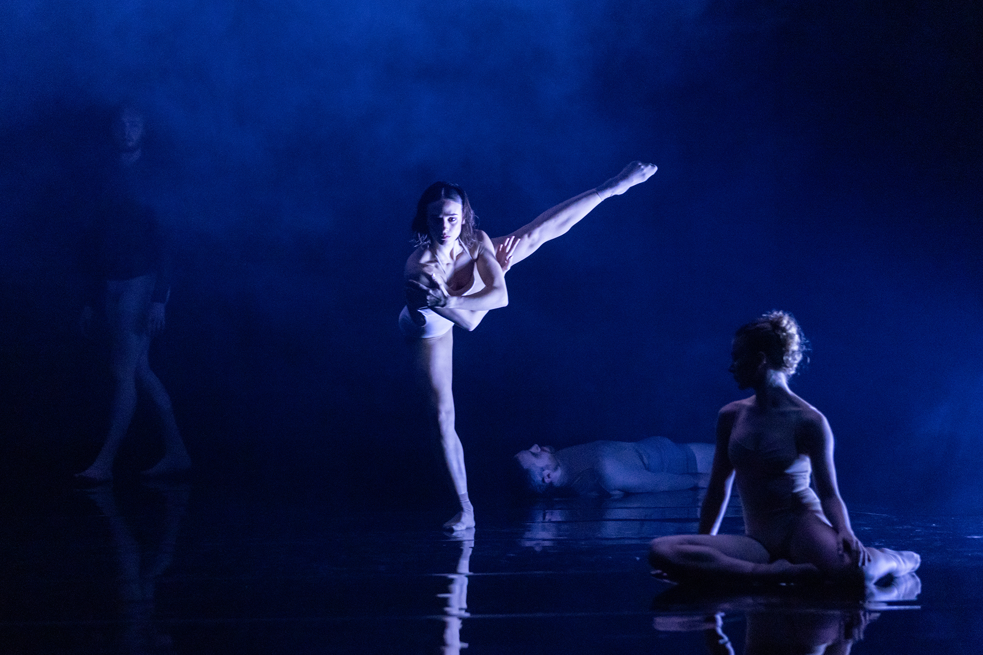 Ballet dances performing on-stage.