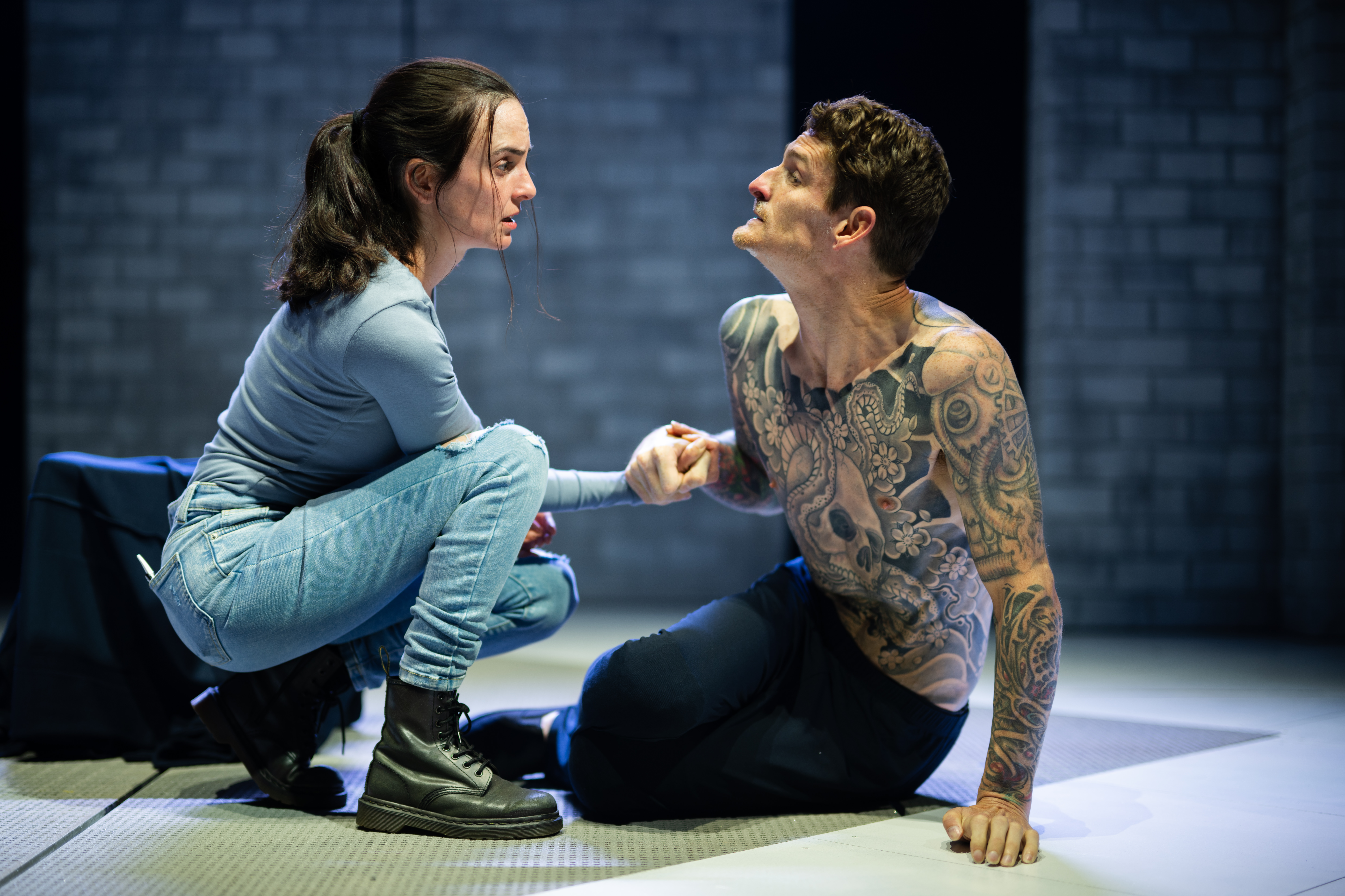 Zoe de Plevitz and Dan Daw in a scene from Cost of Living. 