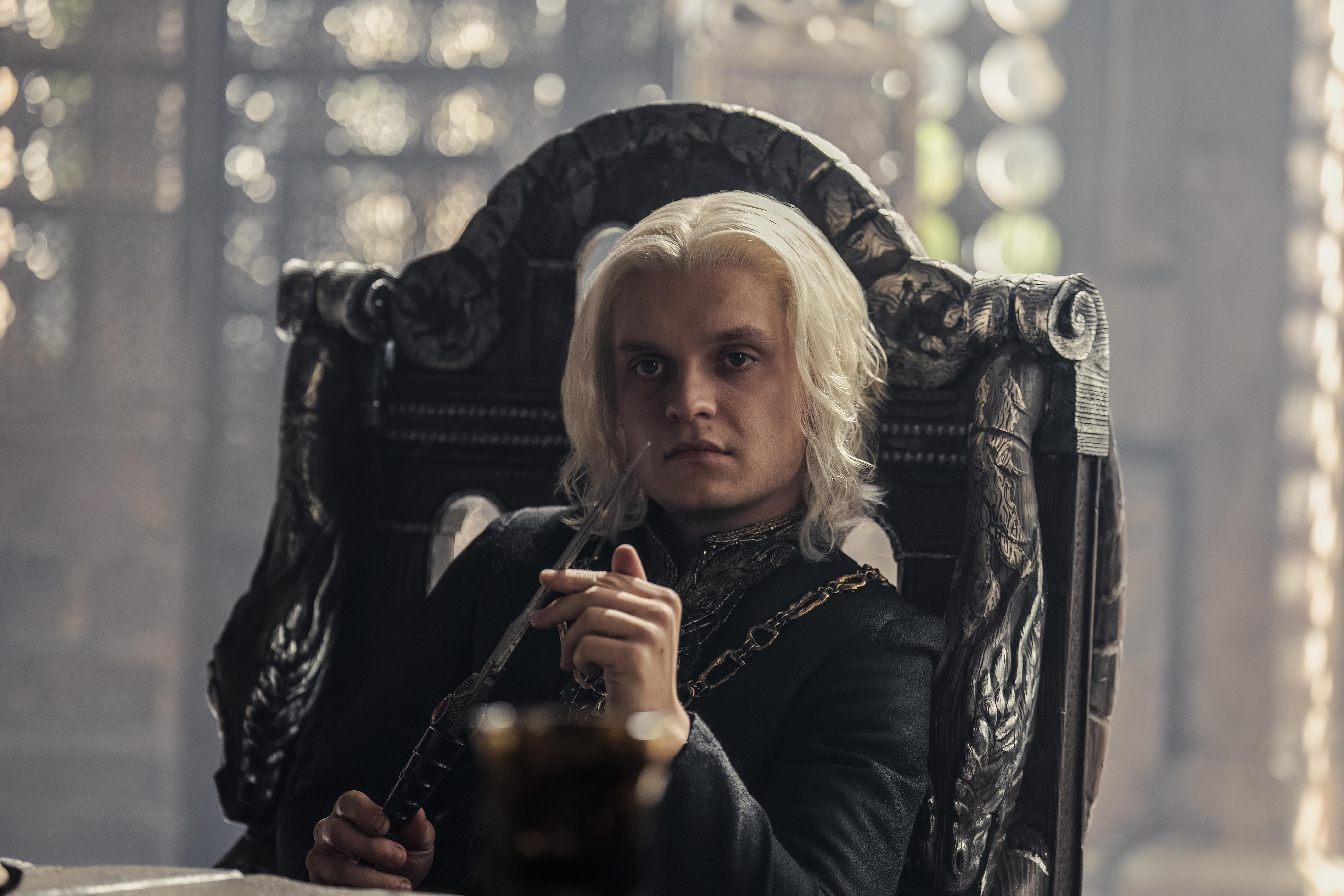 Tom Glynn-Carney as Aegon in House of the Dragon.