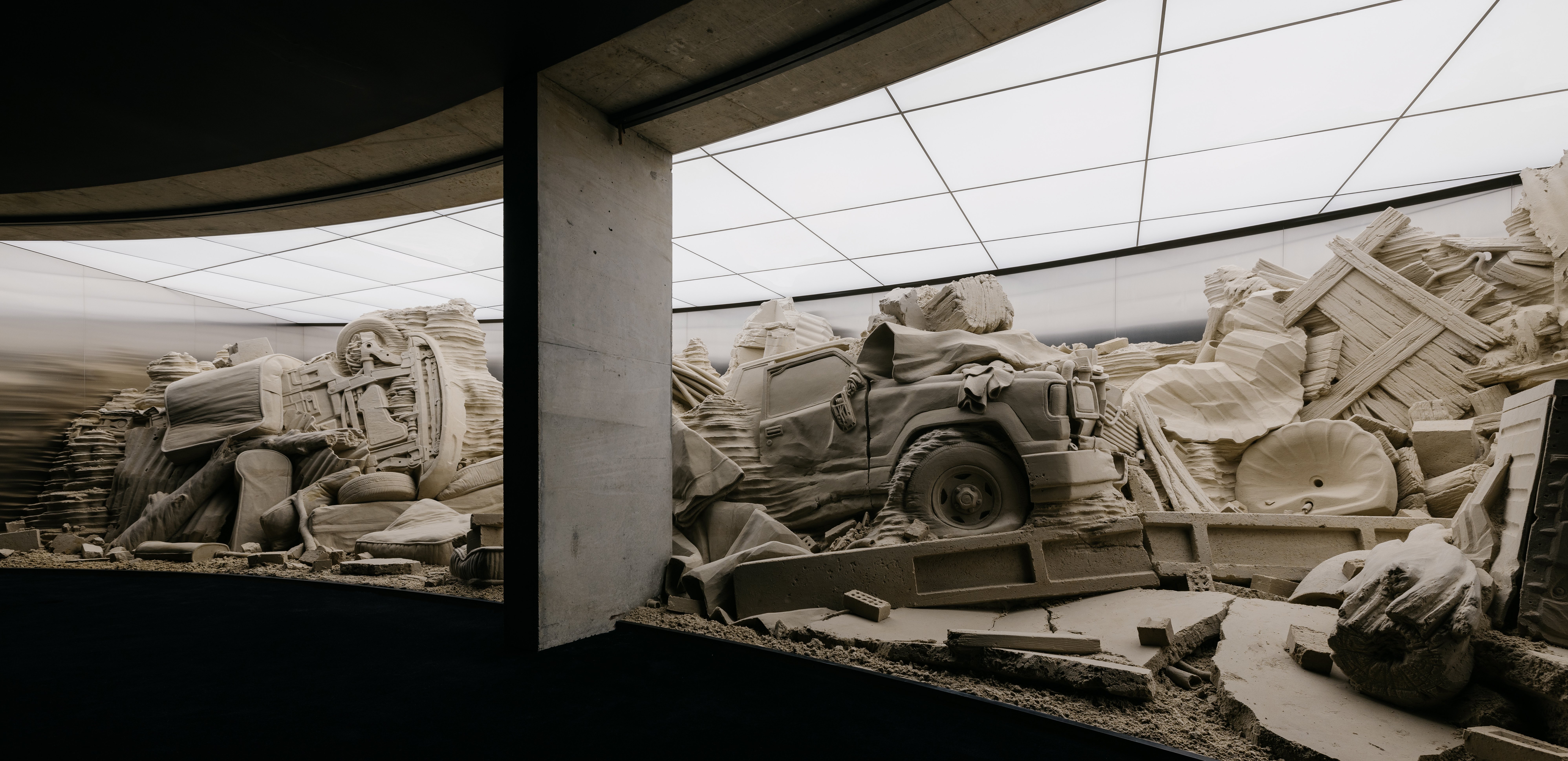 Théo Mercier’s Mirrorscape at Hobart’s Museum of Old and New Art. 