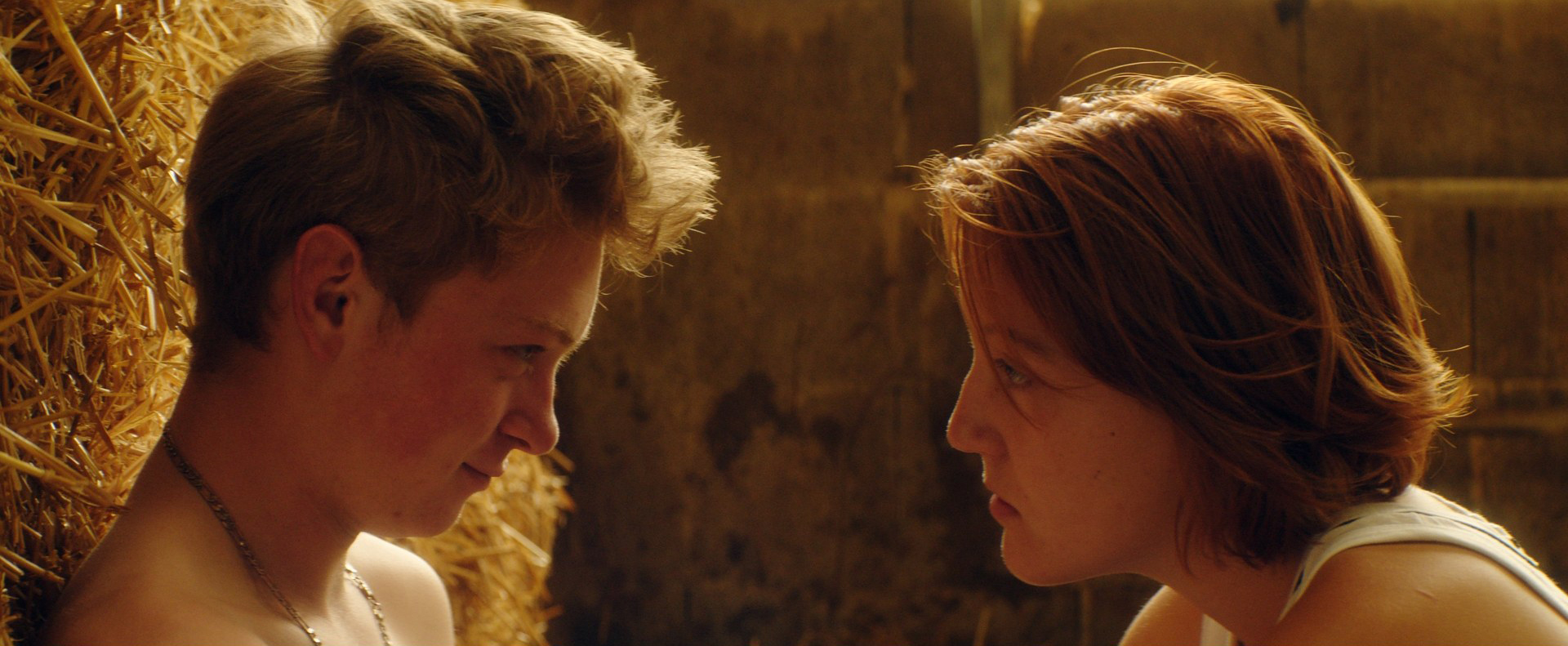 Clément Faveau and Maïwene Barthelem in Holy Cow.