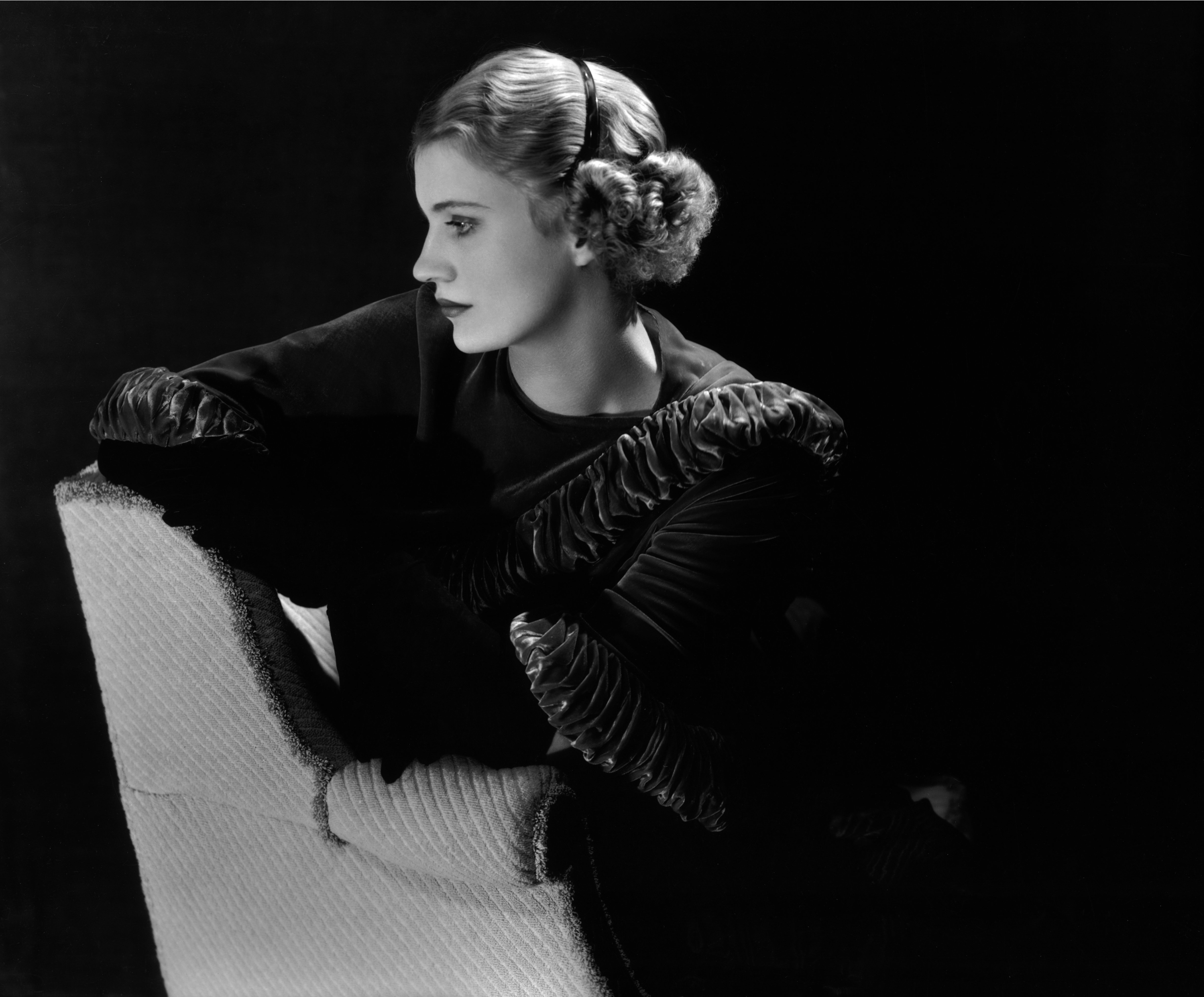 A portrait of Lee Miller.