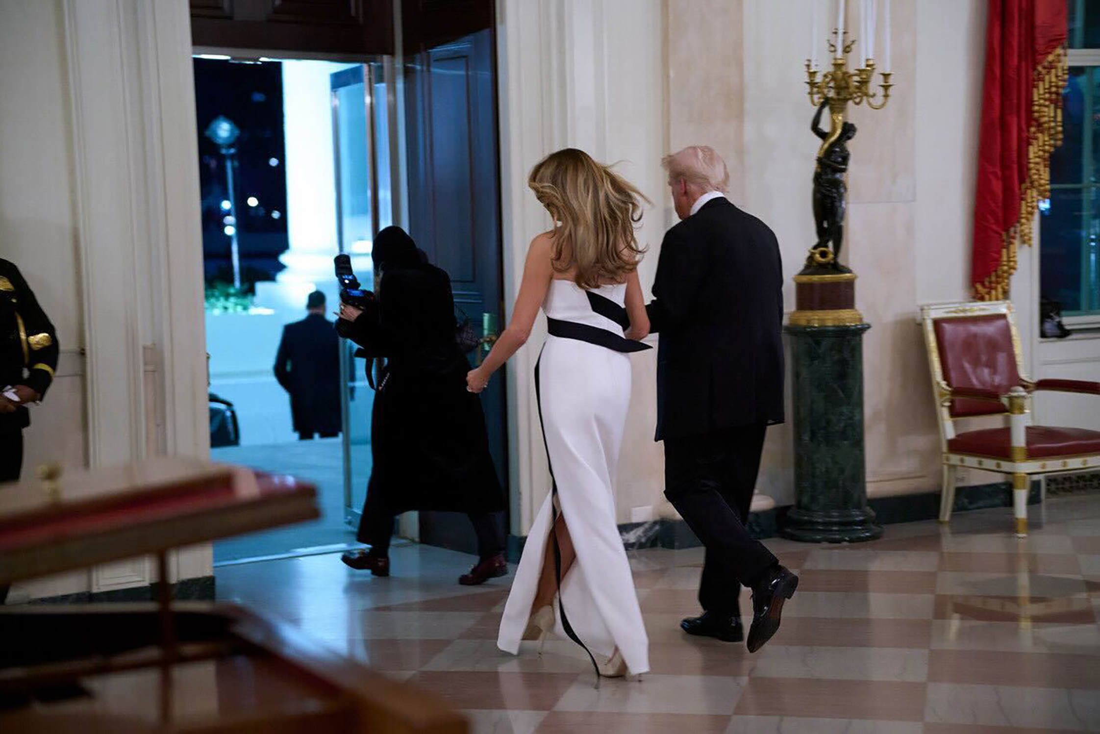 Melania and Donald Trump.