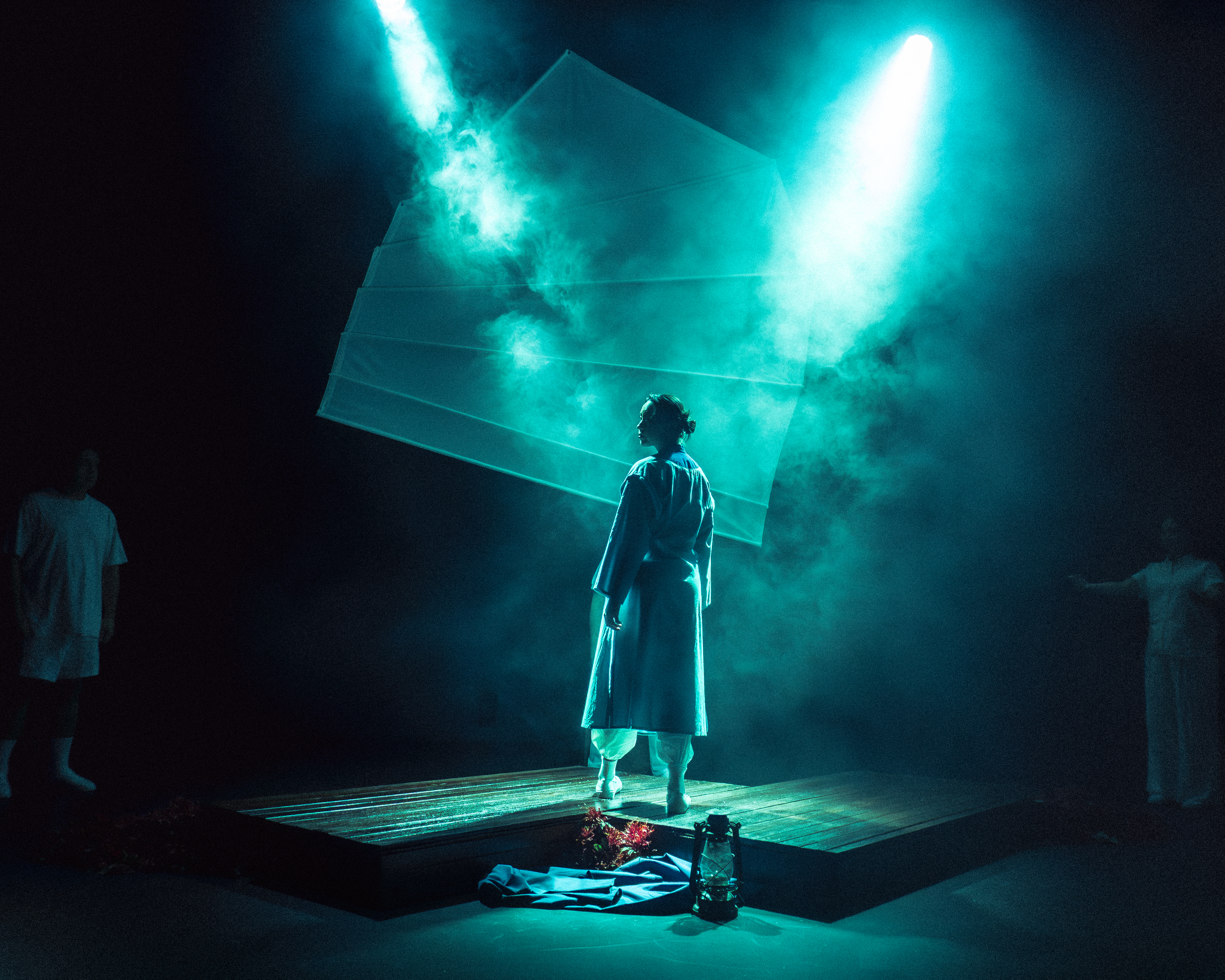A scene from Queensland Theatre’s production of Nathan Joe’s Scenes from a Yellow Peril. 