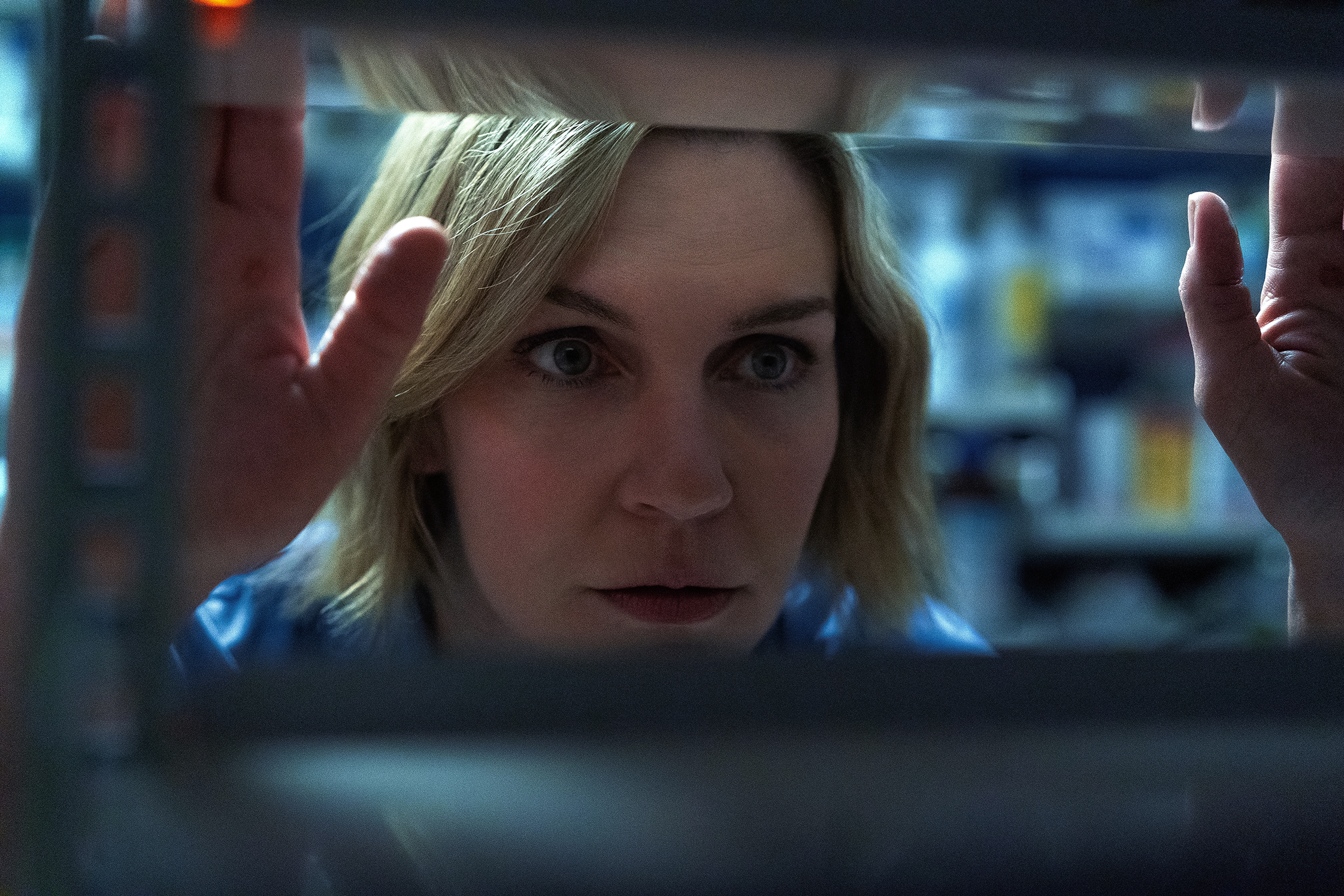 Rhea Seehorn in a scene from Plur1bus.