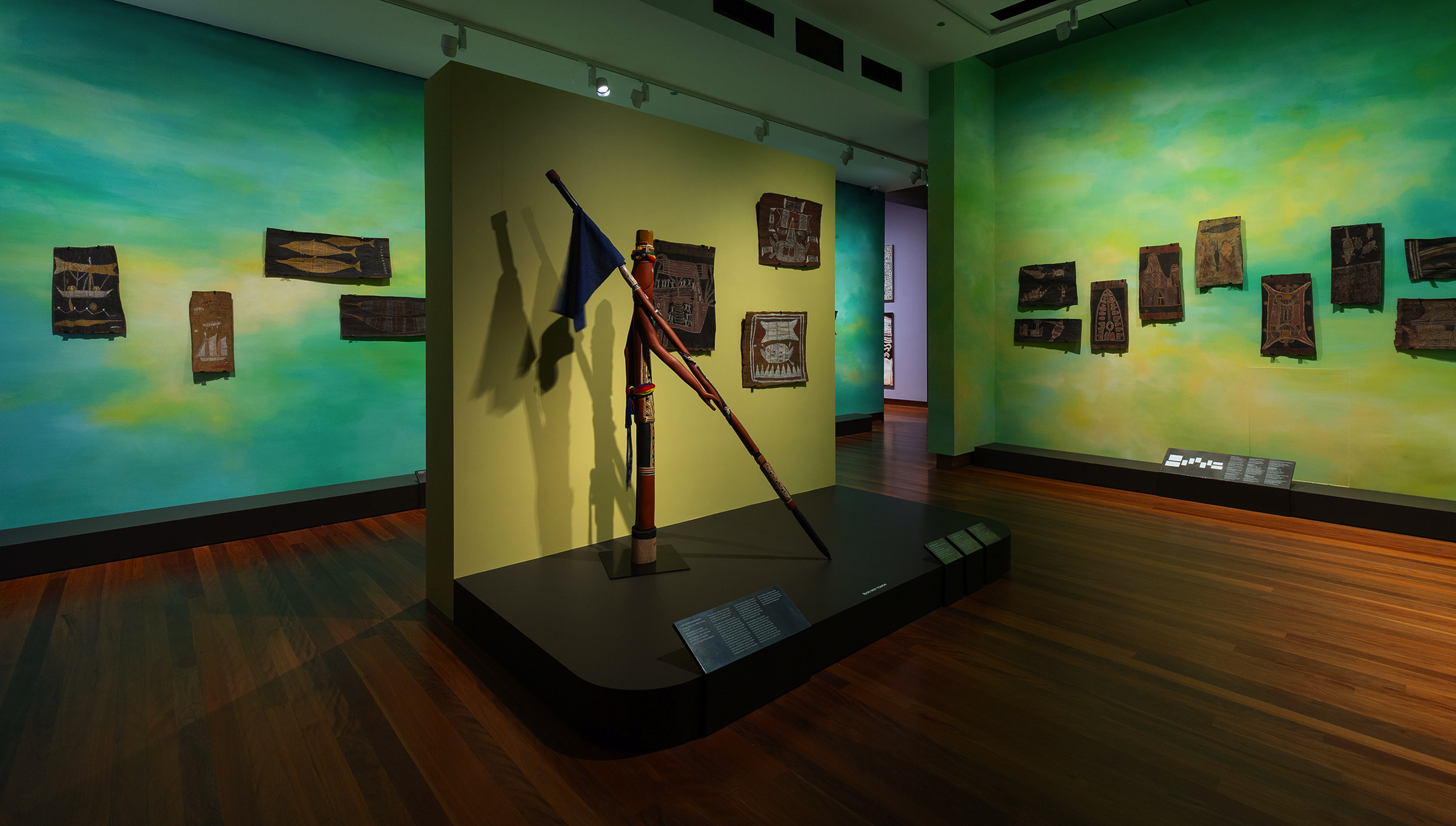 A room inside Melbourne University’s Potter Museum of Art.