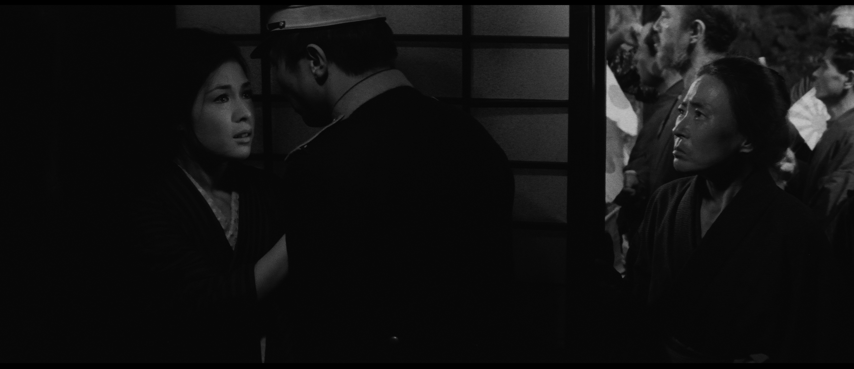 Ayako Wakao (left) in a scene from Yasuzō Masumura’s The Wife of Seisaku (1965).