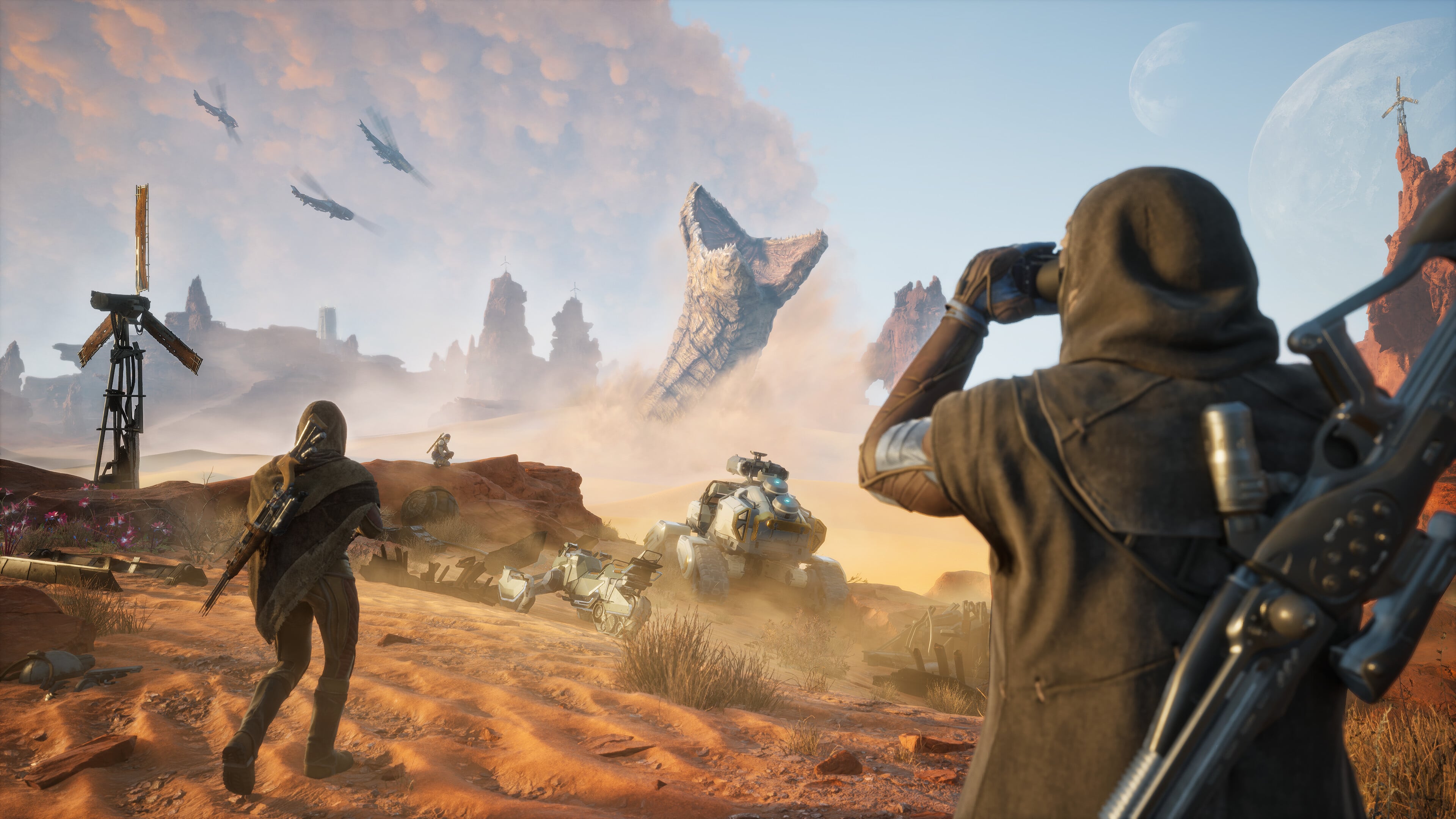 A scene from Dune: Awakening