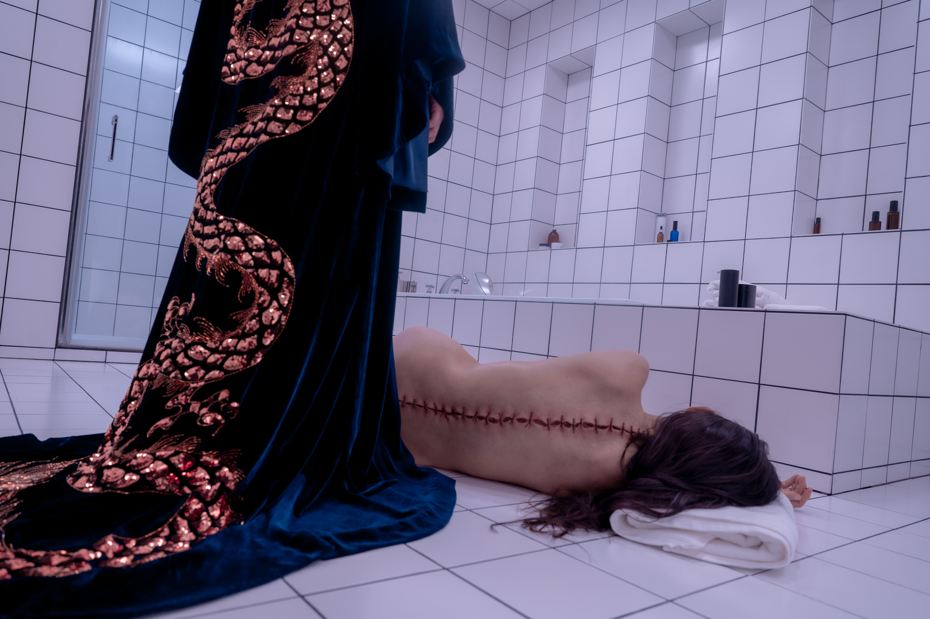 A scene from The Substance.