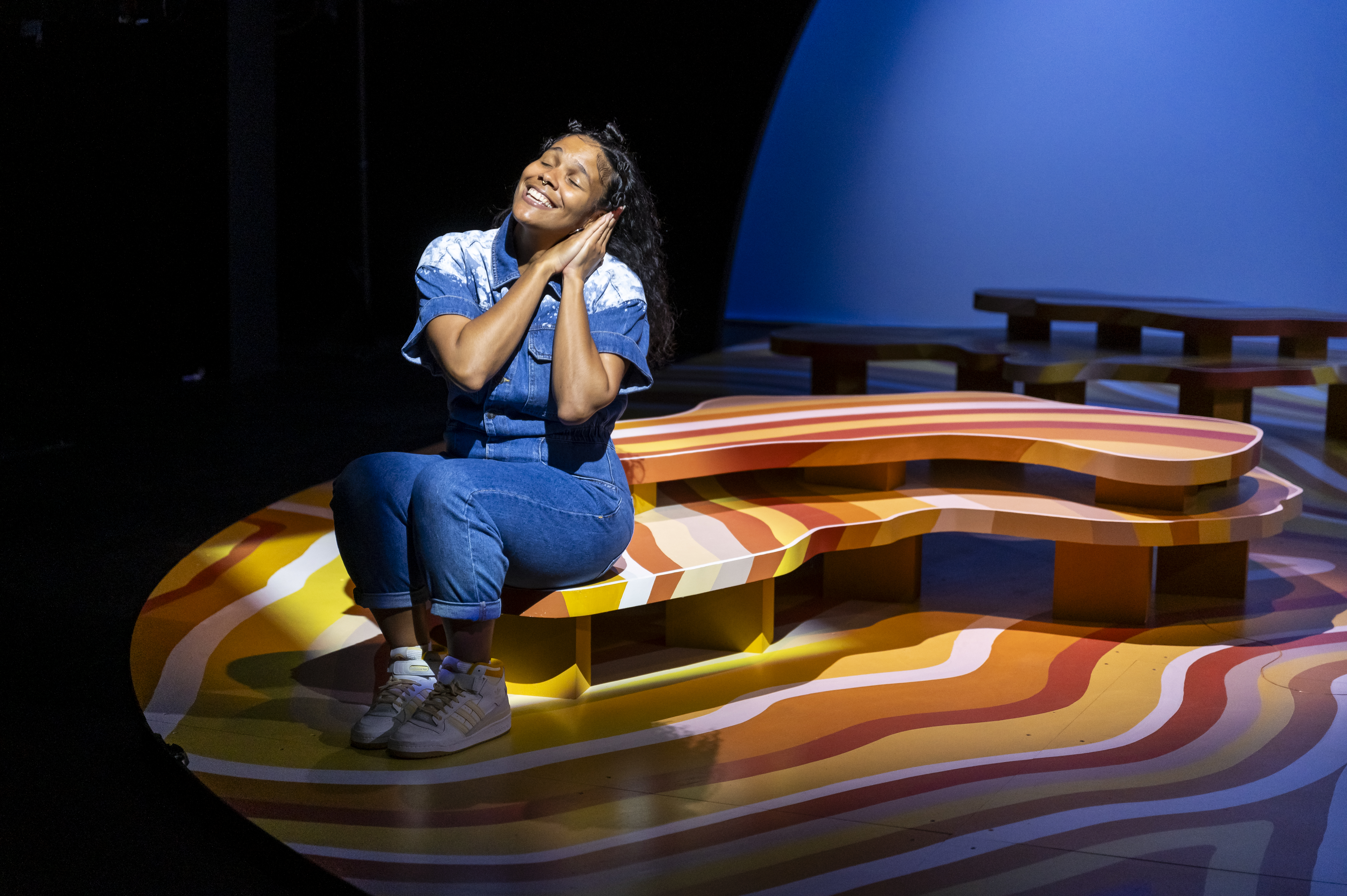 Zahra Newman in Malthouse Theatre’s production of The Hate Race