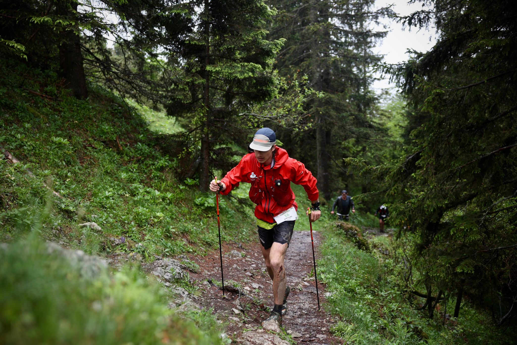 A man competes in the Mozart 100 ultrarunning event in Salzburg, Austria.