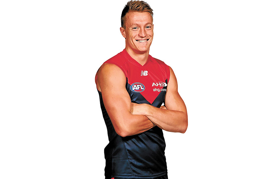 Wanting it more: Aaron Vandenberg, 24, Australian rules footballer