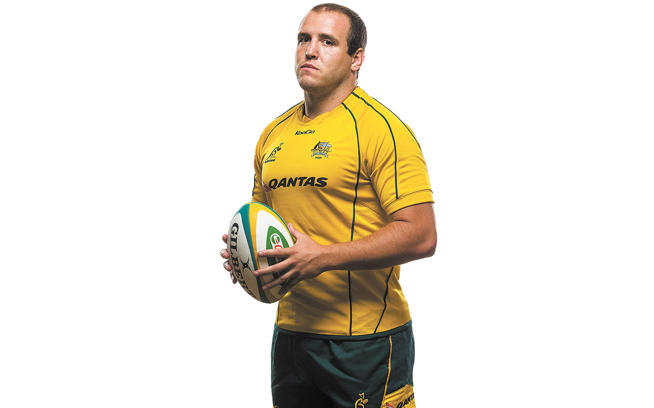 Prop master: Ben Alexander, 29, rugby union player