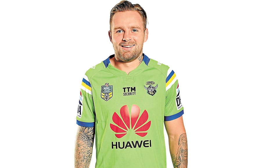 Back in the game: Blake Austin, 25, rugby league player