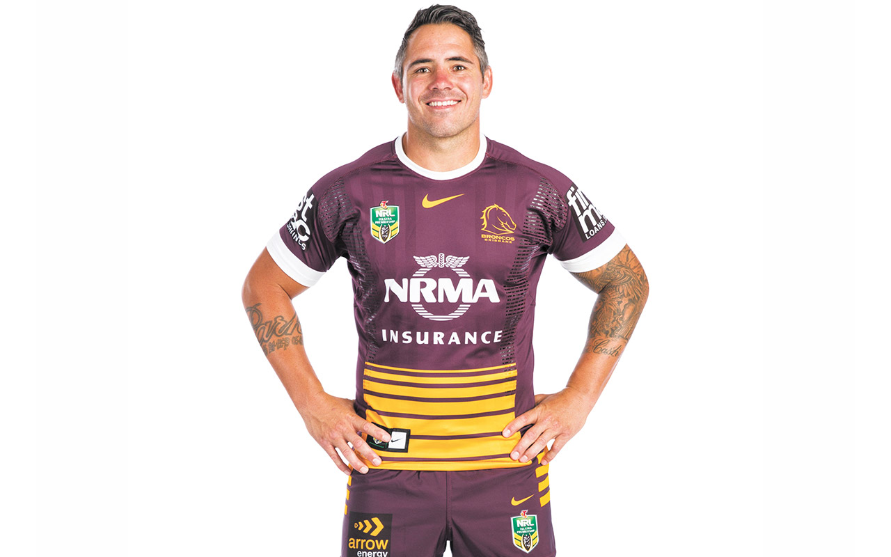 The stalwart: Corey Parker, 33, rugby league player