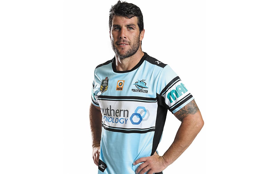 Heart in the game: Michael Ennis, 31, rugby league player