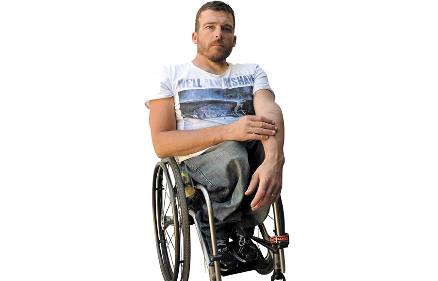 Marathon man: Kurt Fearnley, 34, wheelchair athlete