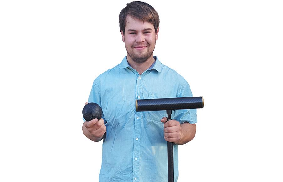 Firing the cannons: Robert Fletcher, 22, croquet player