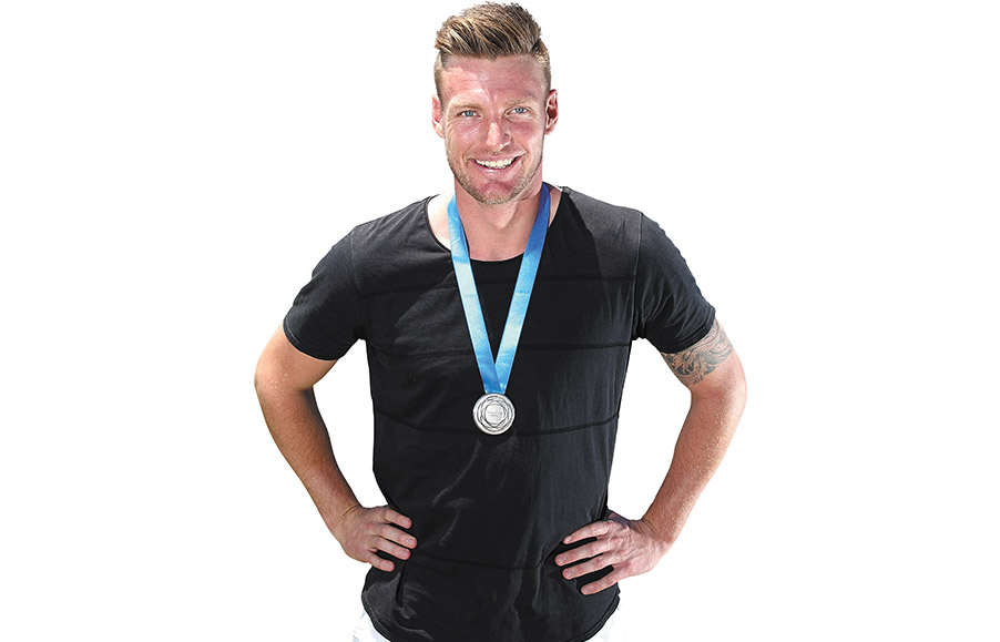 Aces high: Sam Groth, 28, tennis player