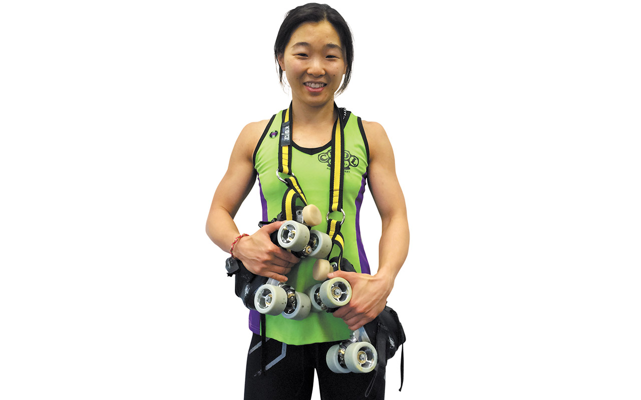 Belle on wheels: ShortStop, 29, roller derby skater