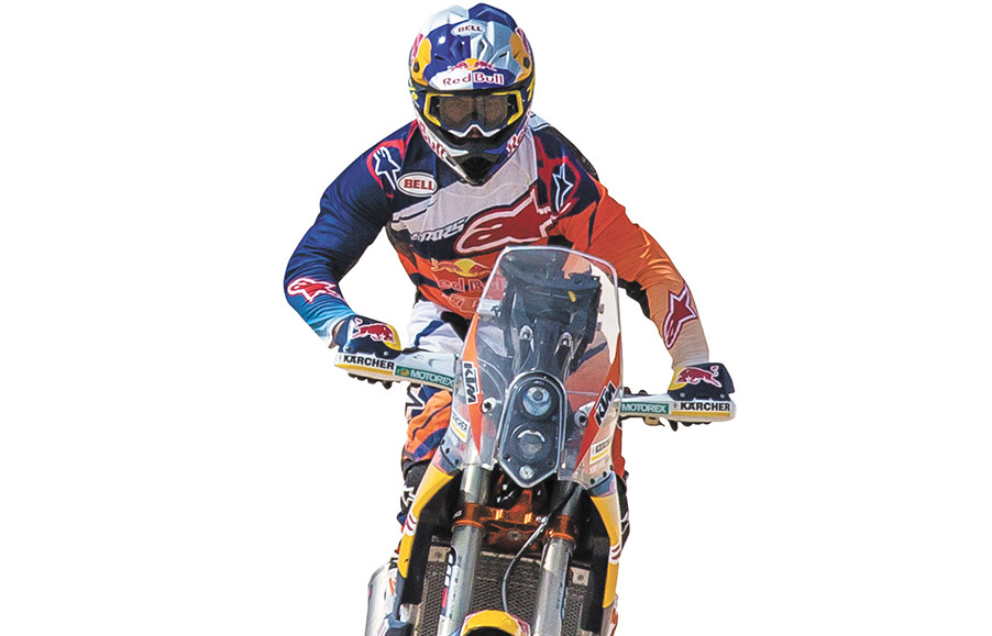 Wild ride: Toby Price, 28, off-road motorcycle racer