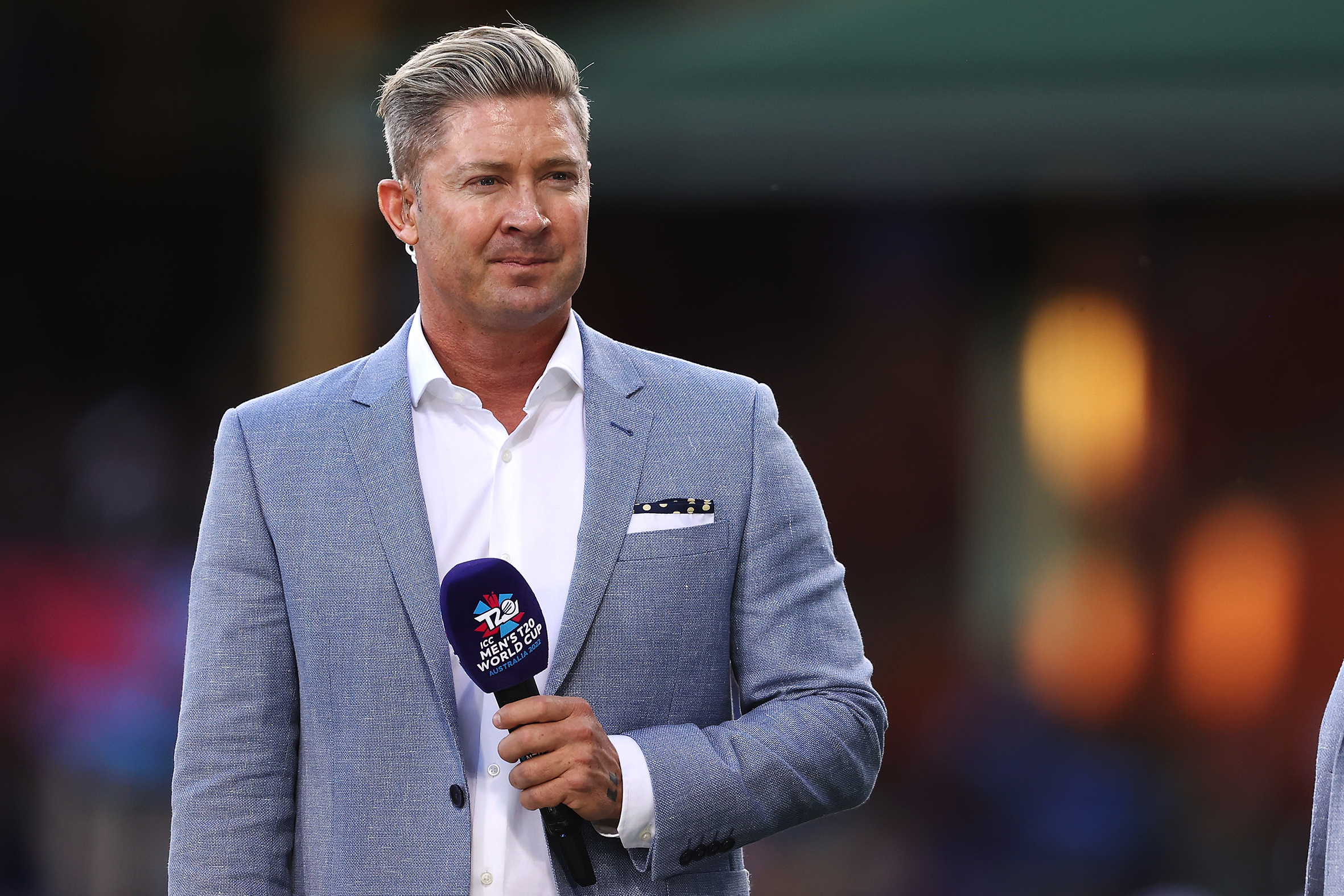 Michael Clarke and the boys in a bubble