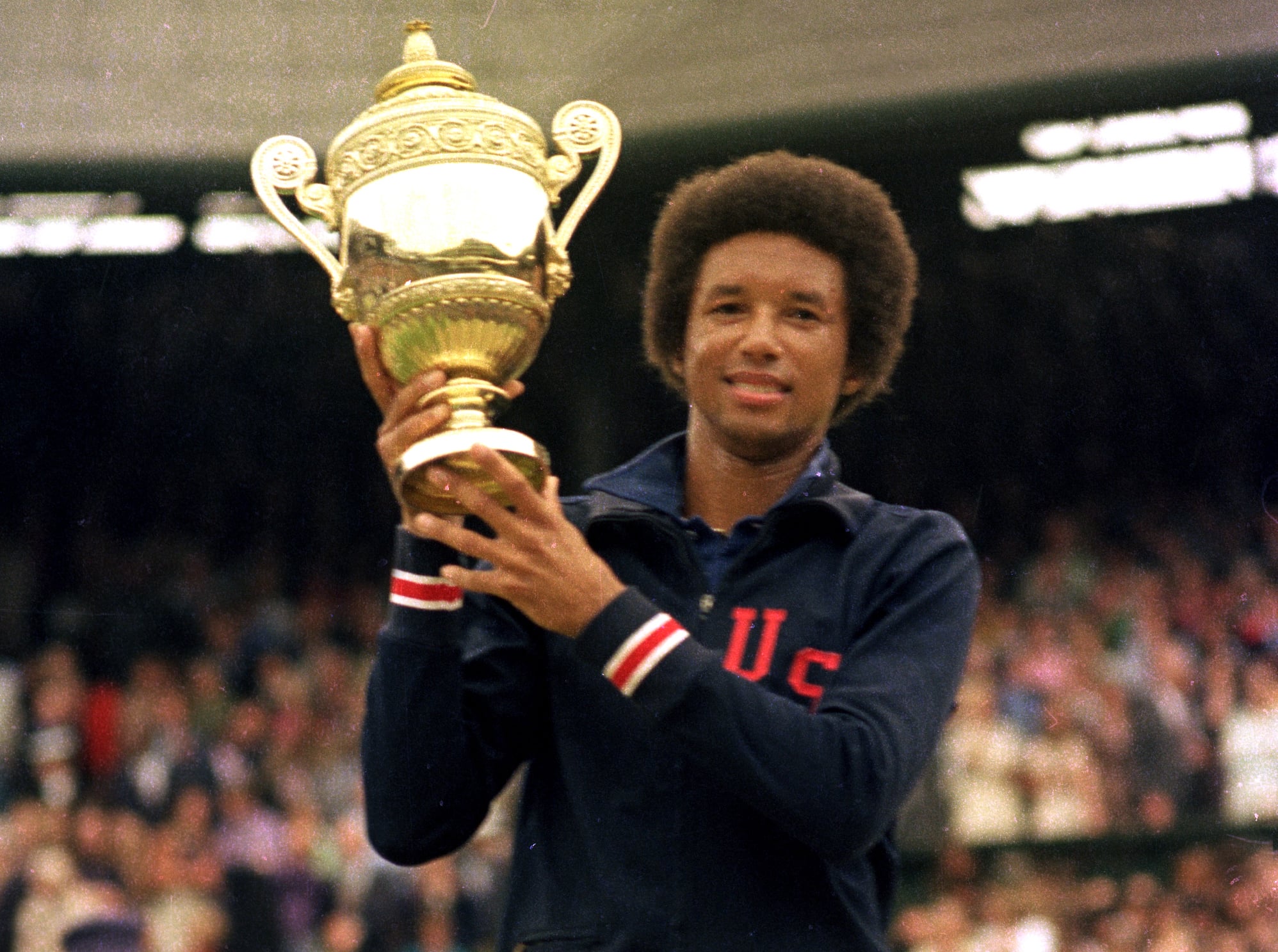 Arthur Ash at Wimbledon