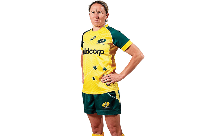 Heart and soul: Ashleigh Hewson, 38, rugby player