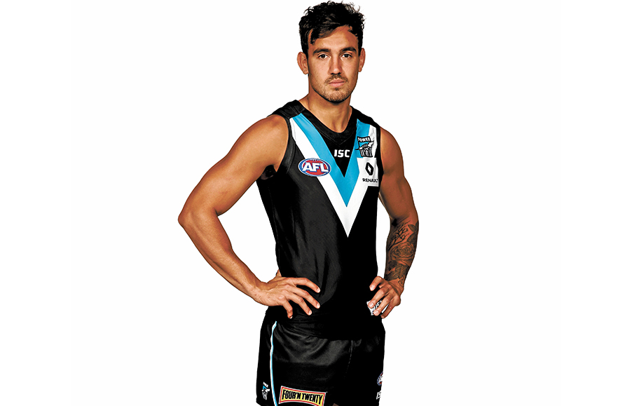 Power supplier: Brendon Ah Chee, 23, Australian rules footballer