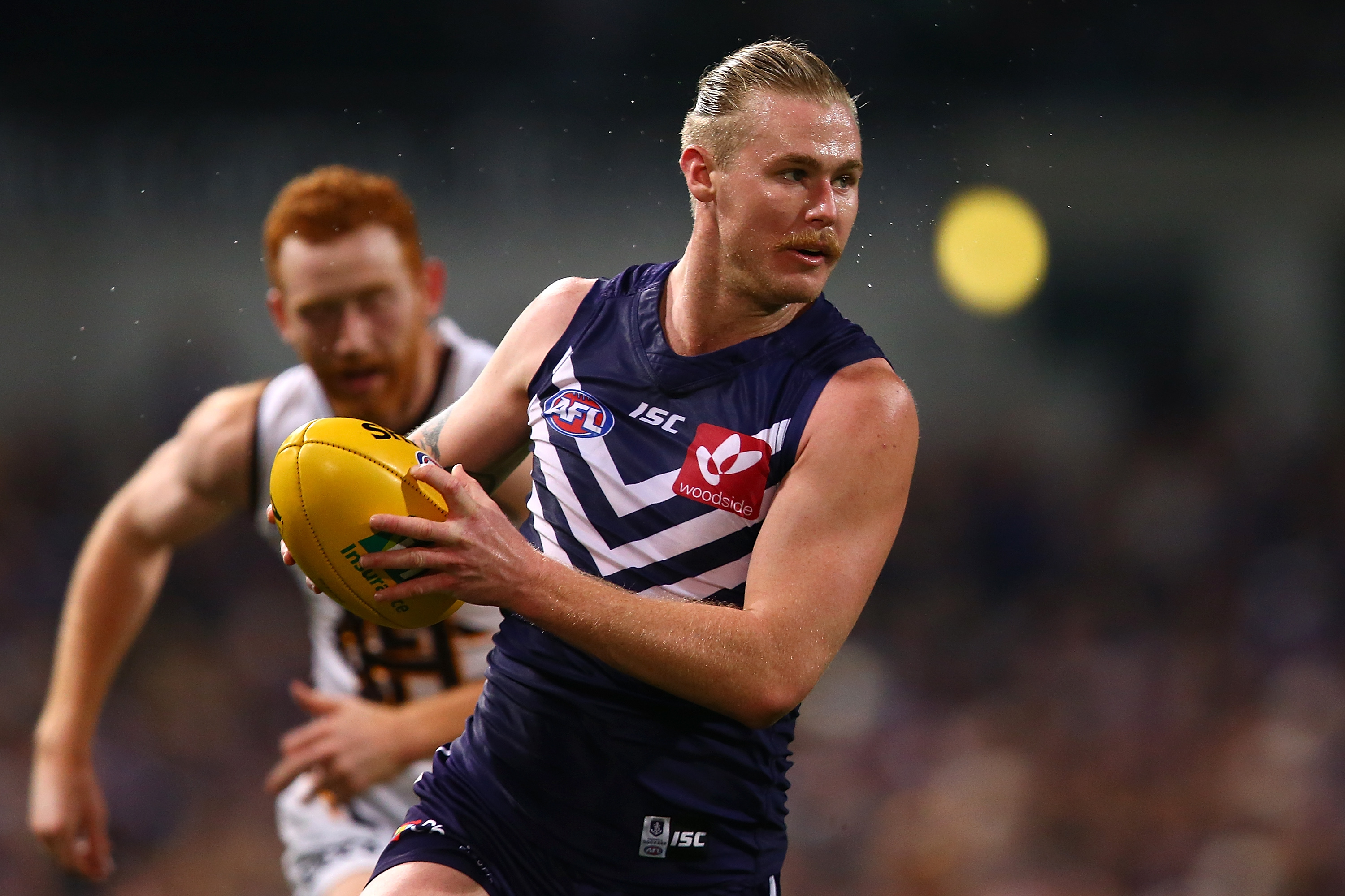 Cam McCarthy in action for Fremantle in 2017. 