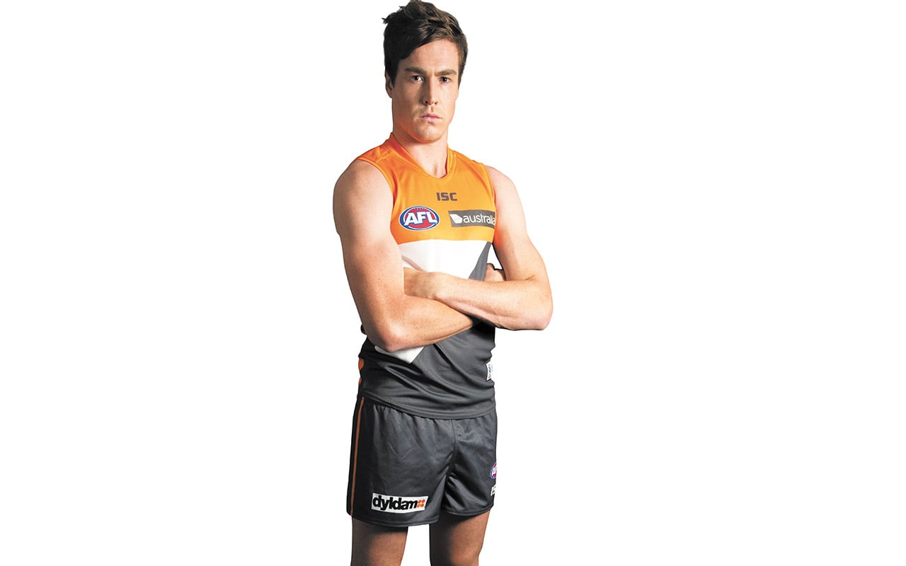 Straight shooter: Jeremy Cameron, 21, AFL player