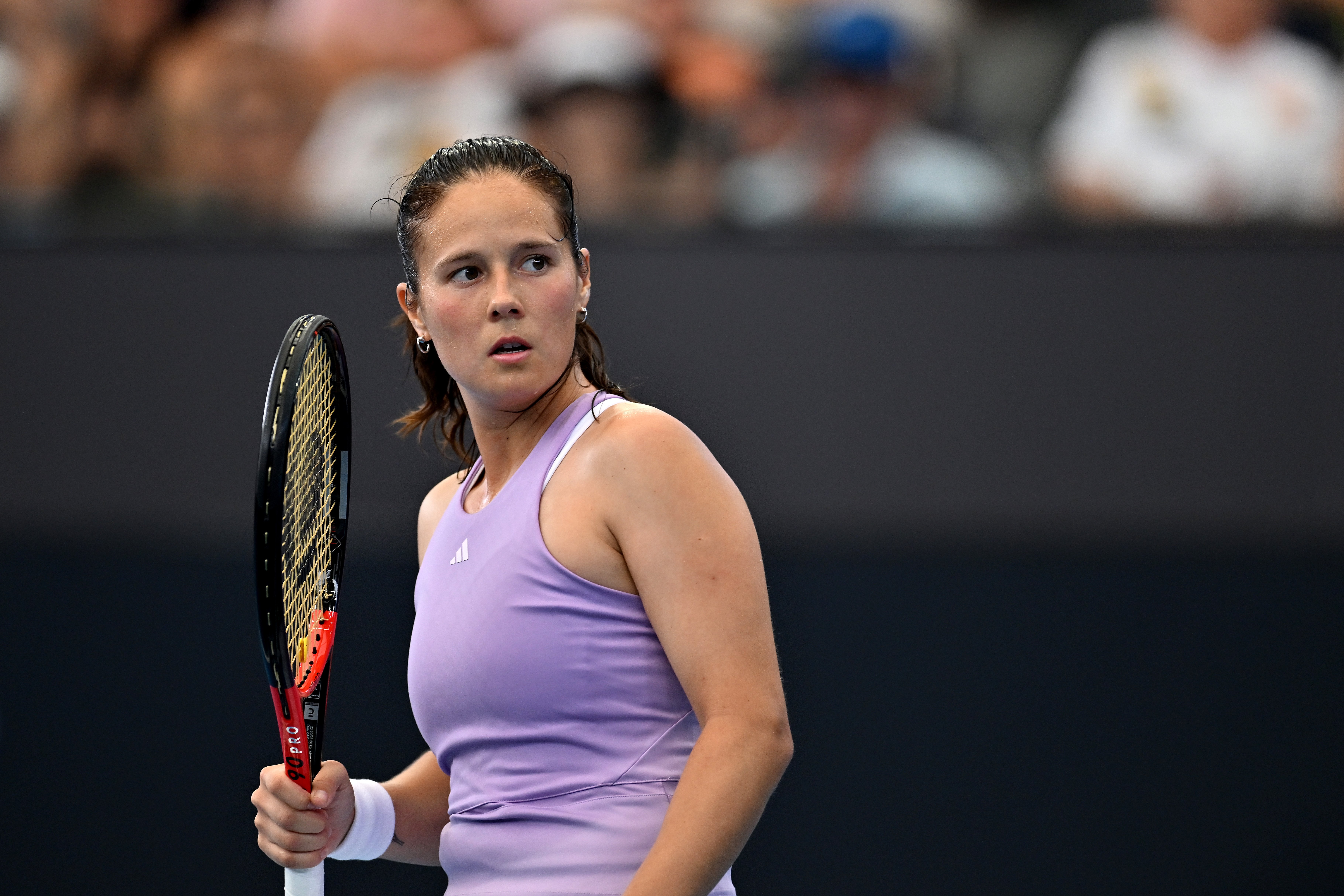 Daria Kasatkina on court.