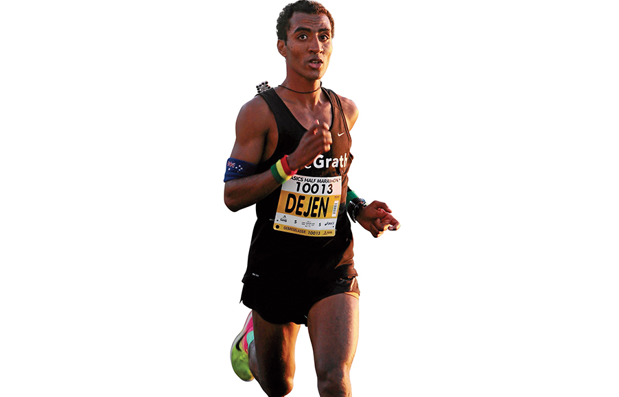 Keeping the faith: Dejen ‘DJ’ Gebreselassie, 25, runner