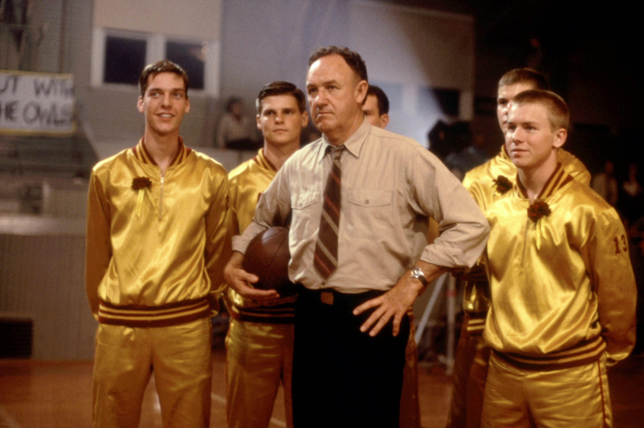 Gene Hackman in Hoosiers.