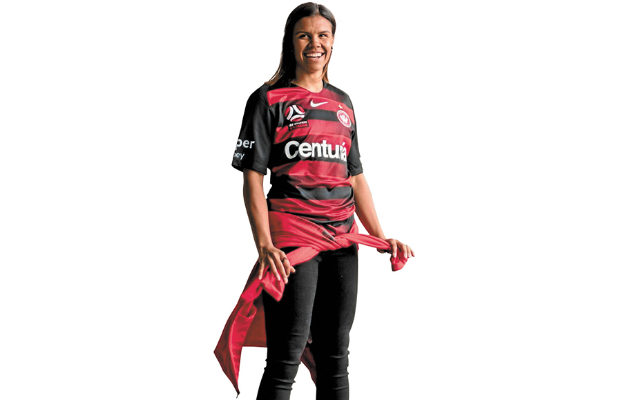 Shot stopper: Jada Whyman, 18, soccer player