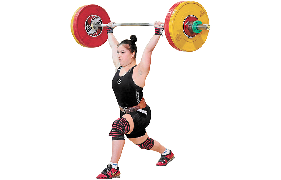 Raising the bar: Kiana Elliott, 20, weightlifter
