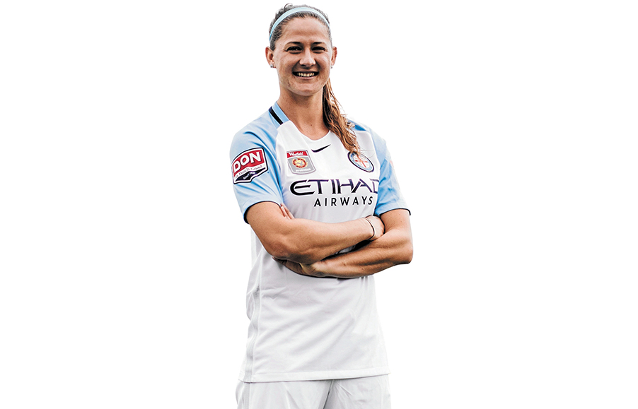 Defence force: Laura Alleway, 27, soccer player