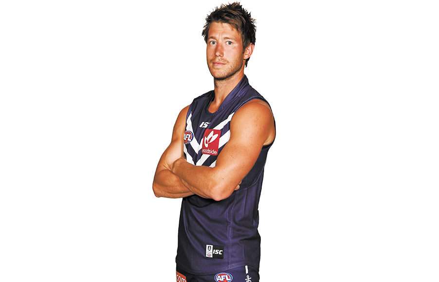 Defence department: Lee Spurr, 28, Australian rules footballer