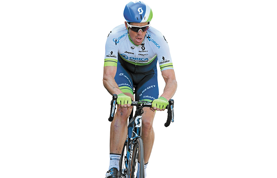 The long road: Mathew Hayman, 39, cyclist