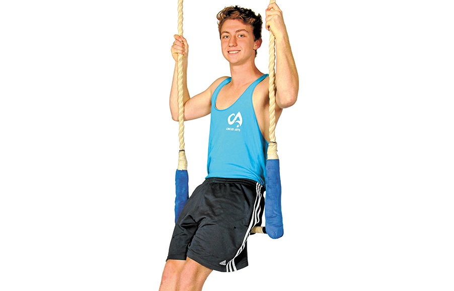 That daring young man: Matthew Wareing, 17, flying trapeze artist